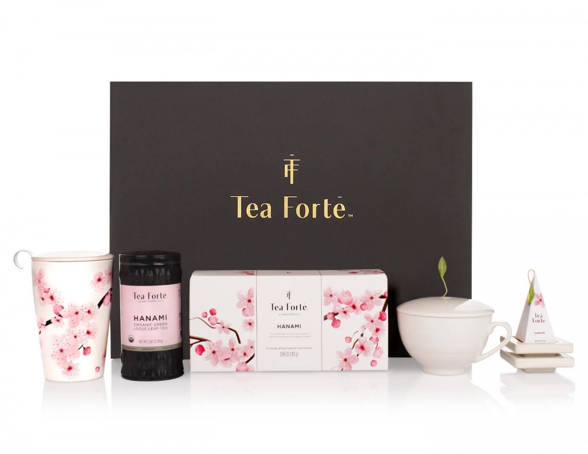 Set cadou cu ceai si accesorii ceai Hanami gift set with gift box