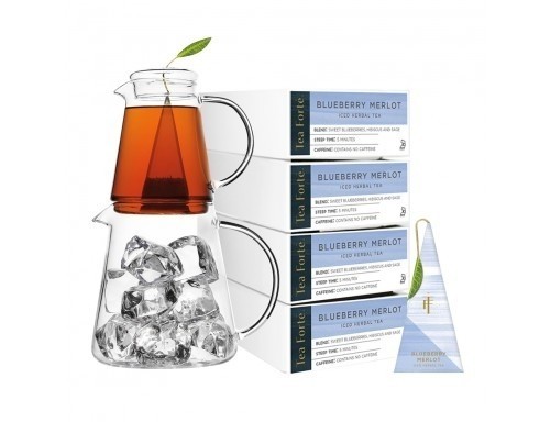 Set cadou cu ceai rece si accesorii ceai rece Tea Over Ice Blueberry Merlot Gift