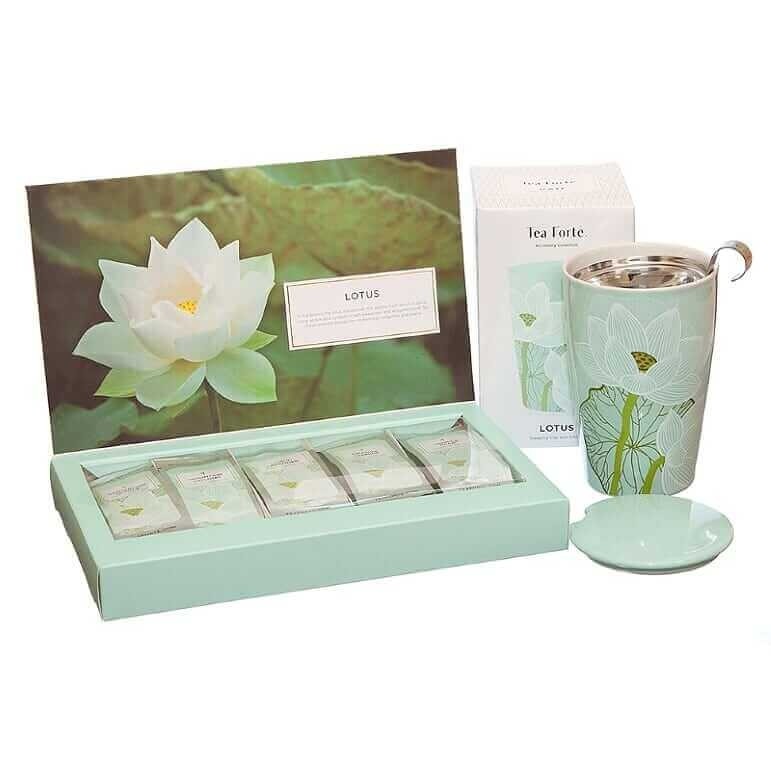 Pachet cadou ceai si cana ceai Lotus Collection gift