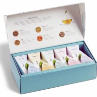 Cutie cu ceai cu 10 piramide de ceai organic Petite Ribbon Box Wellbeing ECO