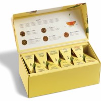 Cutie cu 20 de piramide de ceai, Ribbon box Soleil