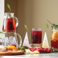 Set cadou cu ceai rece si accesorii ceai rece Tea Over Ice Blueberry Merlot Gift