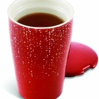 Cana ceai din ceramica cu infuzor din inox Kati Warming Joy Festive Collection