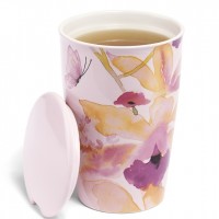 Cana ceai din ceramica cu infuzor din inox Kati Mariposa