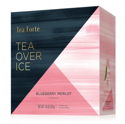 Cutie cu 5 piramide de ceai rece Tea Over Ice Blueberry Merlot