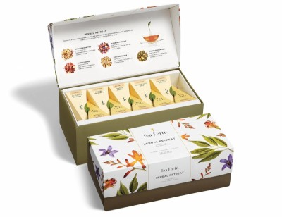 Cutie cu 20 de piramide de ceai Ribbon Box Herbal Retreat ECO