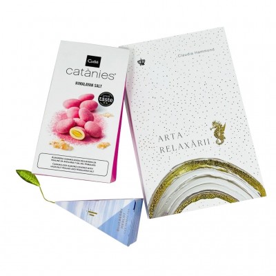Arta Relaxarii Catanies - Cadou cu ceai, carte si migdale caramelizate