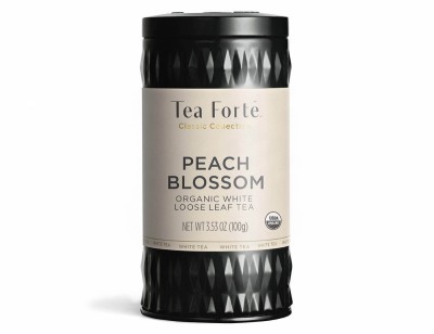 Cutie metalica cu infuzie dulce de ceai alb, piersica si trandafiri, Peach Blossom, ECO