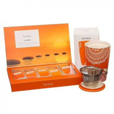 Pachet cadou cu ceai si cana pentru ceai Chakra Collection
