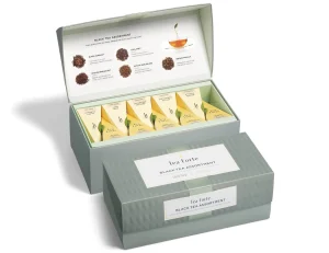 Cutie cu 20 de piramide de ceai Black Tea Assortment - Tea Forte