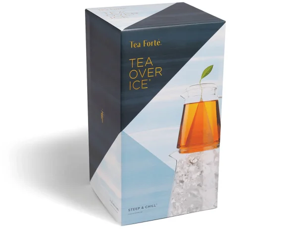 Set cadou cu ceainic pentru ceai rece si 5 piramide ceai rece Iced Tea White Ginger Pear Gift - Tea Forte - imagine 6