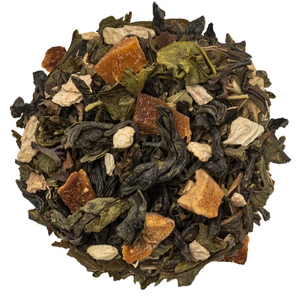 Ceai verde cu mango si piersica, Green Mango Peach, ECO - Tea Forte - imagine 2