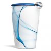 Cana ceai din ceramica cu pereti dubli si infuzor din inox Kati Blue - Tea Forte - imagine 3