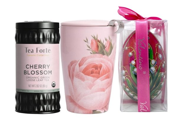 Coș cadou de Paște cu ceai Tea Forté Cherry Lili