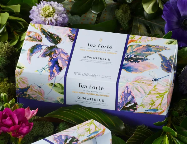 Ceai Ribbon Box Demoiselle – Tea Forte – Cutie cu 20 de piramide de ceai - imagine 4